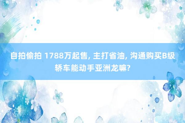 自拍偷拍 1788万起售, 主打省油, 沟通购买B级轿车能动手亚洲龙嘛?